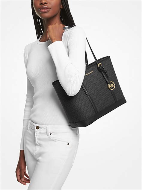 michael kors jet set travel small logo tote|Michael Kors packable tote.